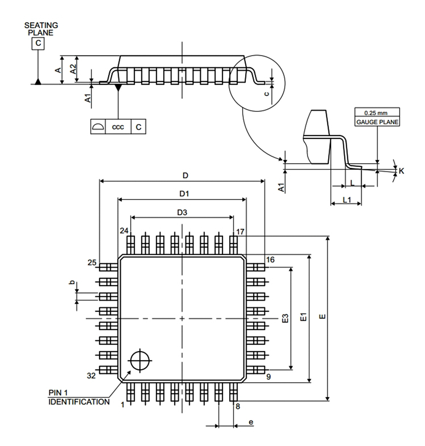STM32F030K6T6 package